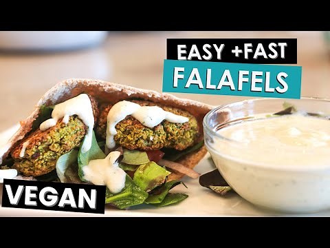 Healthy FALAFEL & TZATZIKI | Vegan Oil Free