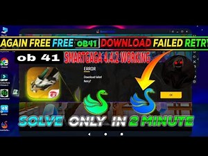 Finally SmartGaGa Android 4.4.2 Free Fire Download Failed Retry Solve | Fix 100% 😘😎