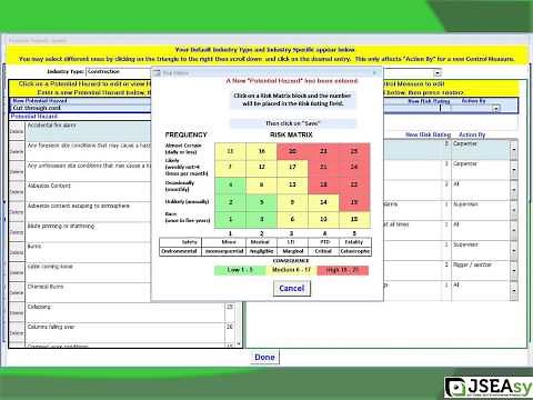 JSEAsy - Creating a new JSEA Template