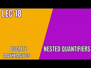 Nested Quantifiers| Lec 18