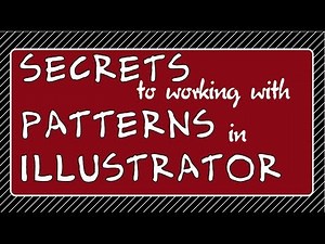 Illustrator - Pattern Fill Secrets: How to Scale, Recolor, and Apply Seamless Tiled Patterns