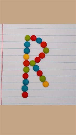 Candy Letter R Tutorial 🍬 #diy #crafts