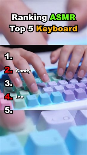 ASMR Keyboards Ranking — Episode 4 (No Talking) #aiasmr