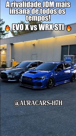 🔥 EVO X vs STI — A rivalidade JDM mais insana de todos os tempos!