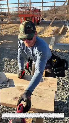 How Carpenters Use a Framing Square to Make Accurate Wood Cuts | Construction Tip.