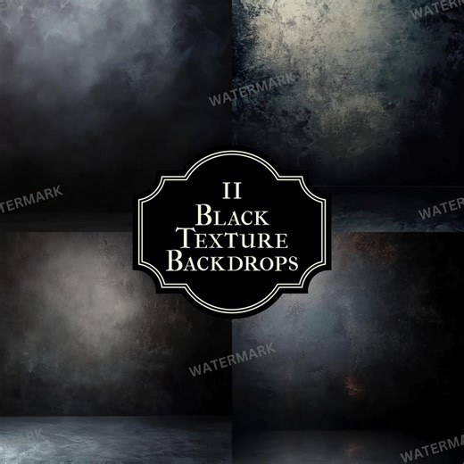 Elegant Black Texture Photography Backdrops | Old Master Style (11 Jpgs) - Etsy