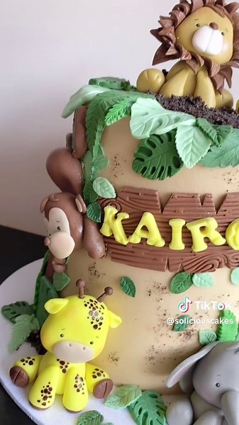 Kairo Turns Two with a Wild Animal Cake