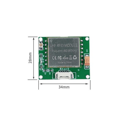 UHF RFID Reader Module UART Interface ISO 18000-6C Reader 18-26dBm UHF RFID Module Provide DEMO