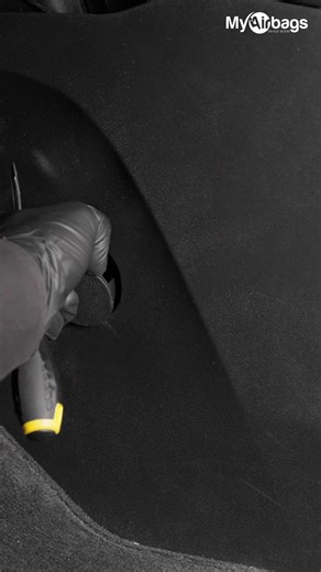 With the seat out of the way, access to the SDM module gets easier. 🔧 Near the accelerator pedal, remove the small circular access panel, then carefully pop off the side trim. Next up, there’s a support bar held by three bolts — two on top, one on the bottom — removed with a 13mm socket. Slow, steady steps keep everything intact and fault-free. 👉 Start your repair at MyAirbags.com #MyAirbags #SDMModule #ChevyEquinox #AirbagRepair #AutoTechTips | MyAirbags.com