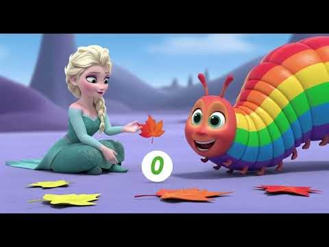 Elsa and the Colorful Caterpillar — Leaf Counting Song!
