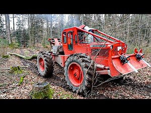 Holzrücken mit dem Timberjack 208D