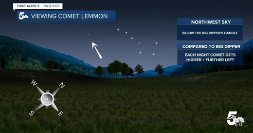 Comet Lemmon visible to the naked eye in Colorado through early November