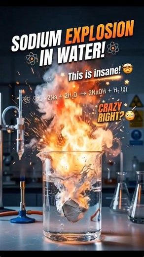 Why sodium explodes in water 😳