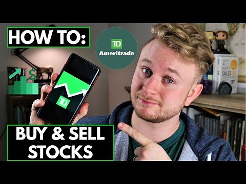 How to Buy & Sell stocks in TD Ameritrade mobile app | Step by Step walkthrough