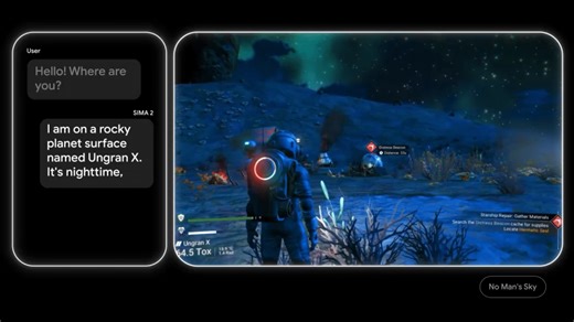 Google: AI Agent Sima 2 Trains in Video Games for the Real World