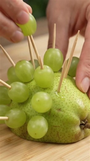 🍐 How to Make a Cute Fruit Hedgehog