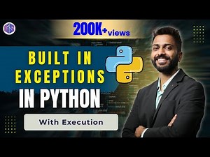 Lec-29: Built-in Exceptions in Python | Python 🐍 for Beginners