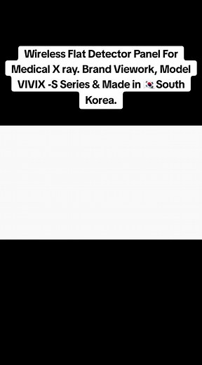251912160101/ 251953858003. Available Wireless Flat Panel Detector for General Radiography:- # Brand VIEWORK # Model VIVIX-S 3643VW # Made in 🇰🇷 South Korea # 14x17 inch or 36x43 cm # Vieworks' proprietary AED (Automatic Exposure Detection) technology with reliable performance # fast wireless communication (802.11n/ac) # same size as a film/CR cassette # High MTF & DQE # Pixel Pitch : 140 ㎛ # Temperature Stability:- ** 0 degree Celsius to 40 degree Celsius # Strict Reliability Test :- ** 100 