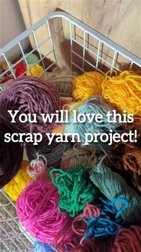 One of my favorite projects when I have scrap yarn! | Acrylic yarn stash busting #crochet
