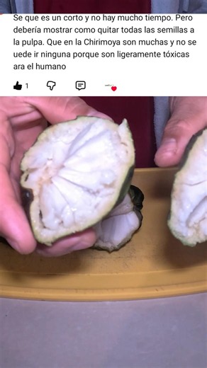 How to remove the seeds from a custard apple in SECONDS #custardapple #fruits