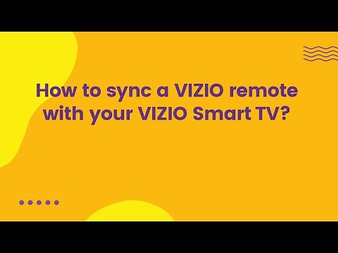 How to sync a VIZIO remote with your VIZIO Smart TV?