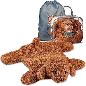 FRIENDLY CUDDLE Weighted Lap Blanket for Kids & Adults – Toby Weighted Blanket – ASD, Sensory Processing Weighted Stuffed Animals Dog Toy – Microwavable Weighted Lap Pad for Kids, 5 Lbs