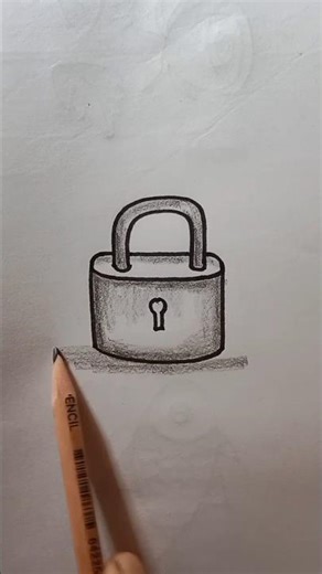 ➡Key🔒drawing Easy #shots #art #easydrawing #pencildrawing