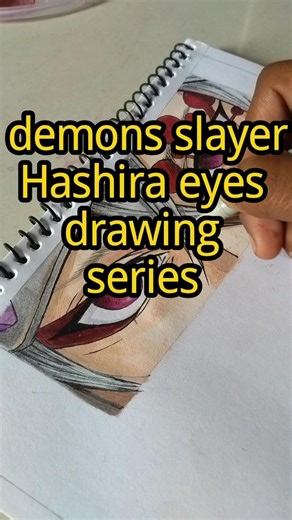 Tengen Uzui Eye Drawing 👁️🔥 | Sound Hashira Art #Shorts