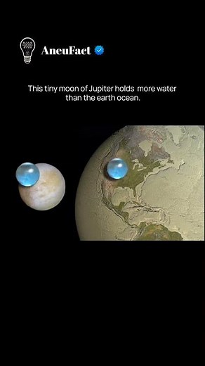 Europa holds more water than earth.