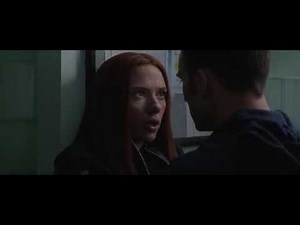 Captain America and Black Widow Hospital Scene Captain America The Winter Soldier 2014