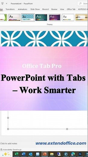 Switch Between PowerPoint Presentations Easily | Office Tab Pro for Office Apps