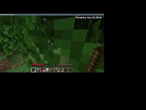 trying to survive in minecraft demo mode