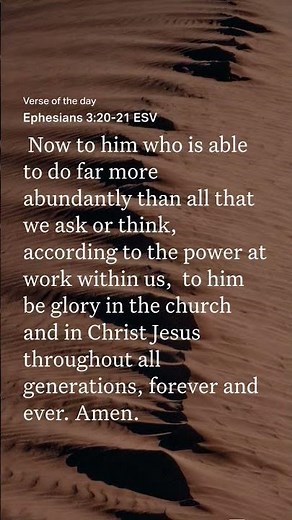 Ephesians 3:20 #faithdome #faithhabits #faithoverfear #scripture #prayer #motivation #jesus #foryou