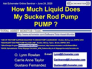 Ask Echometer Session 6 June 24 2020 Liquid in Pump
