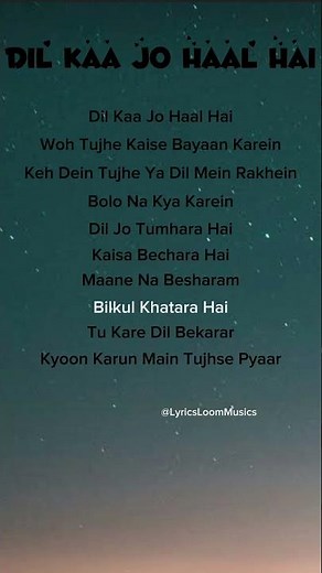 Abhijeet Bhattacharya & Shreya Ghoshal – Dil Ka Jo Haal Hai song (Lyrics) #songlyrics #love #lyrics