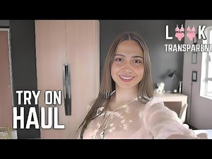 (4K) TRY ON HAUL TRANSPARENT | mini dresses & high heels Amelie try on haul #2025