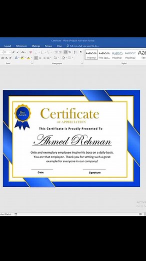 Create Professional Certificates in MS Word Easily