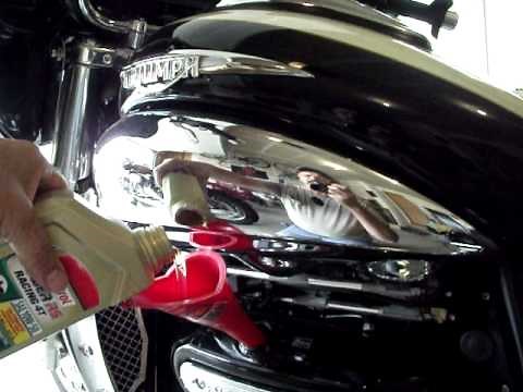 Oil Change On a Triumph Rocket III Part 8