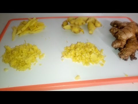 How to peel and mince ginger easily