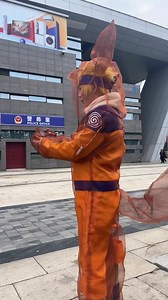 Naruto cosplay: 查克拉外衣做得太棒啦