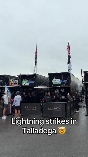 Lightning Strikes Talladega Caught on Camera 🤯