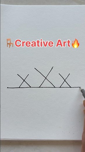 Creative Art Ideas 🪑🔥 Chair #drawing #youtubeshorts #viral #kids #art #bhoot #kidsvideos