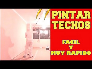 pintar techo con rodillo