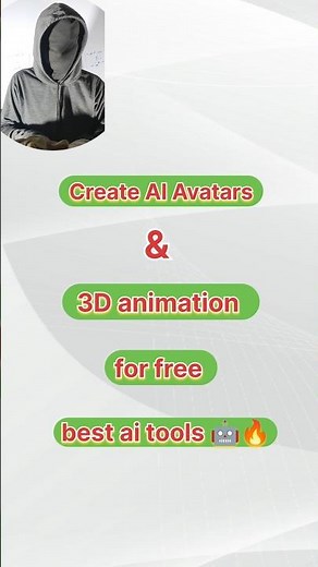 Top FREE AI Tools for 3D Animation & Avatars (2026) 🚀 #tech