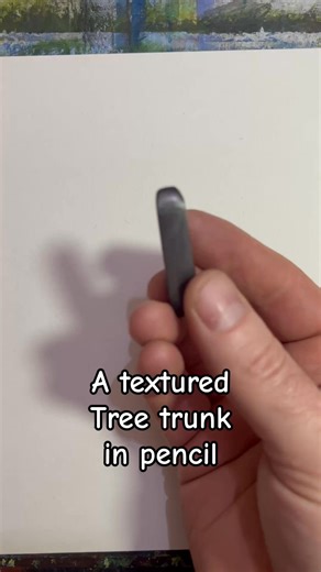 16K views · 408 reactions | Create a simple textured tree trunk. All you need is a graphite stick, 7B pencil, and a paper stump. | The Artery Art Shop and Classes | Facebook