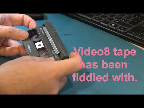 A quick repair to a Video8 tape, not the fault I expected.