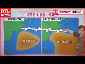 【解説】過去最早の梅雨明け＆猛暑 → 4年前と酷似？