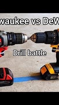 DeWalt vs Milwaukee Drill Battle| Round 1 #revive #tips