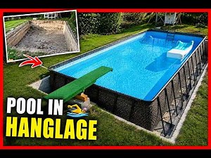 #DIY Building a Pool on a Slope - Intex Frame Pool