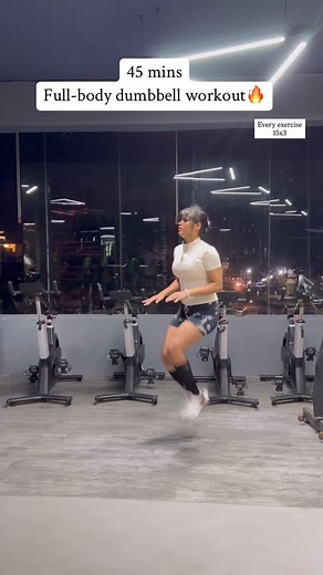 22K reactions · 1.7K shares | Dumbbell Full-Body HIIT Workout Plan,...